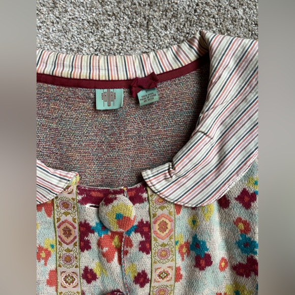 Anthropologie vintage inspired floral sweater - Picture 3 of 3